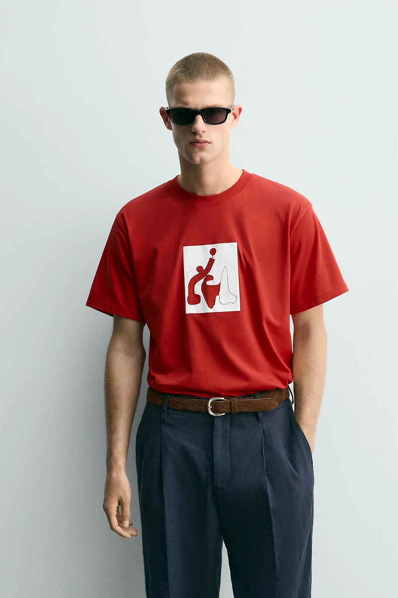 T-SHIRT GRAPHIQUE EN CONTRASTE