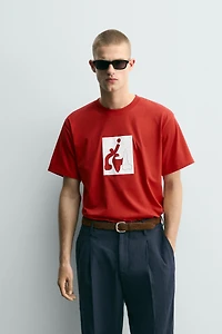 T-SHIRT GRAPHIQUE EN CONTRASTE