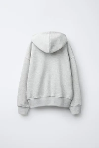 ZIP-UP ANIMAL PRINT STAR SWEATSHIRT