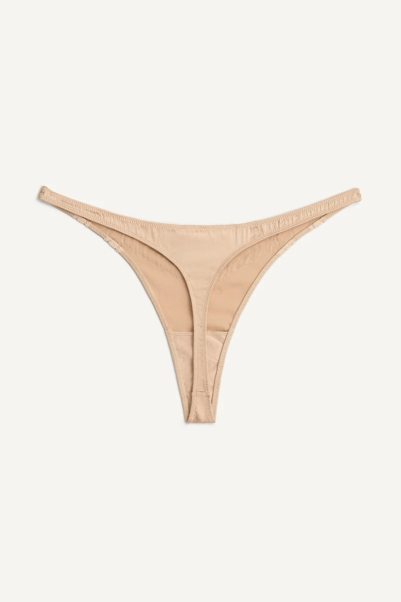 SILK LACE THONG