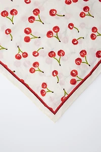 BANDANA CARRÉE CERISES