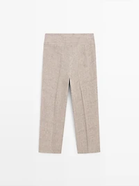 Linen melange capris