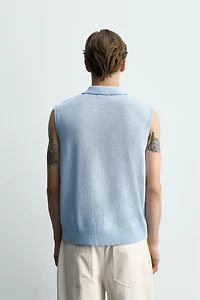 GILET EN MAILLE STRUCTURÉ