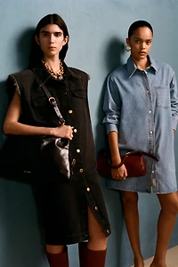 WILLY CHAVARRIA X ZARA SLEEVELESS DENIM DRESS