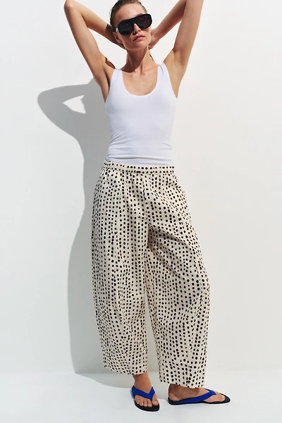 PANTALON STYLE PYJAMA À POIS ZW COLLECTION