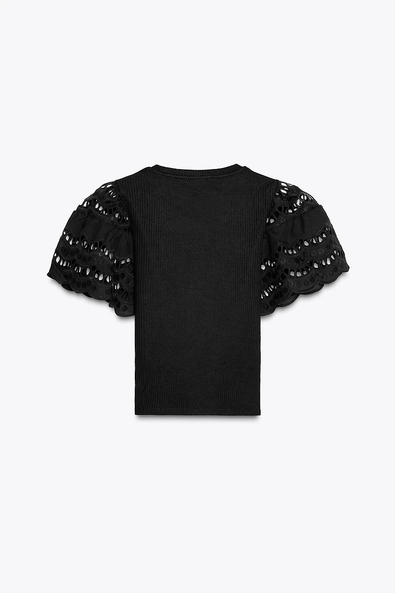 EMBROIDERED SLEEVE SHIRT