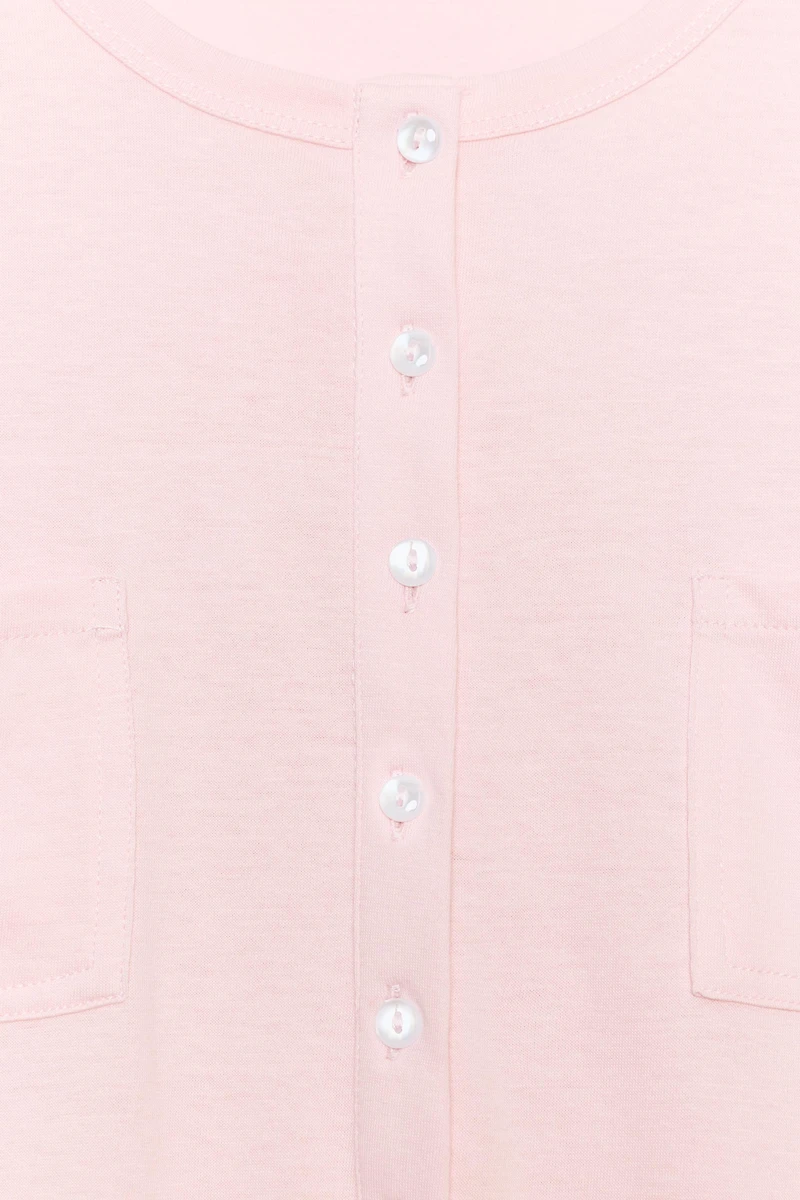 HENLEY T-SHIRT WITH POCKETS