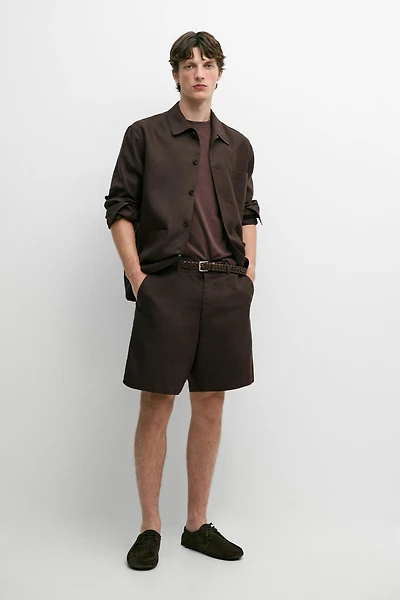 Bermuda 100 % lin look total