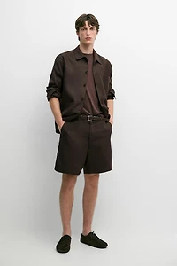 Bermuda 100 % lin look total