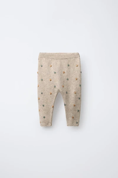 BEADED KNIT PANTS