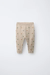 BEADED KNIT PANTS