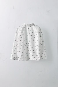 AGES 2-6/LIMITED EDITION FLORAL POPLIN SHIRT