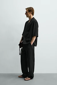 RELAXED FIT VISCOSE-HEMP SHIRT
