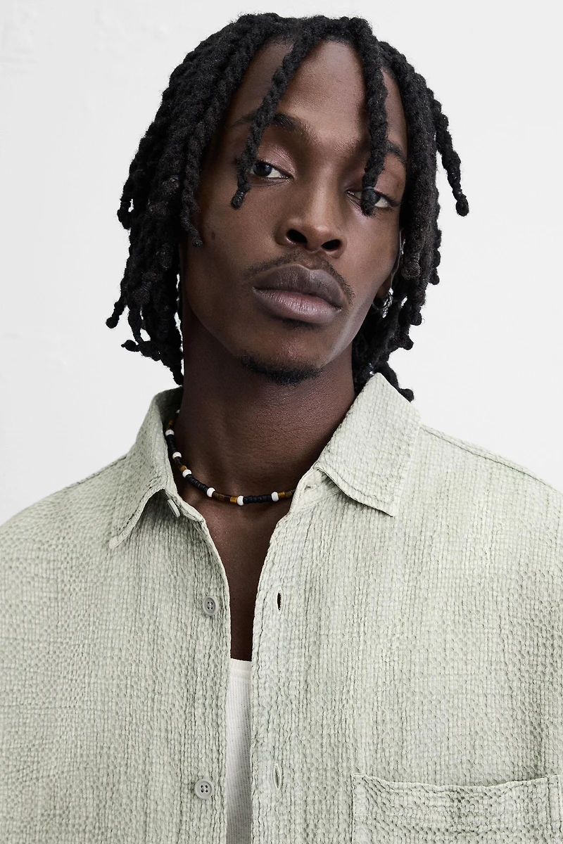 WASHED TEXTURE SHIRT