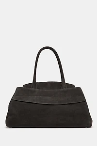 SPLIT LEATHER SHOULDER BAG