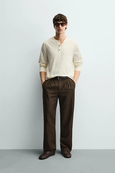 SOFT HENLEY SHIRT