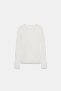 TULLE TRIM T-SHIRT