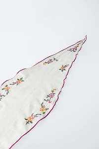 CROSS STITCH EMBROIDERED BANDANA