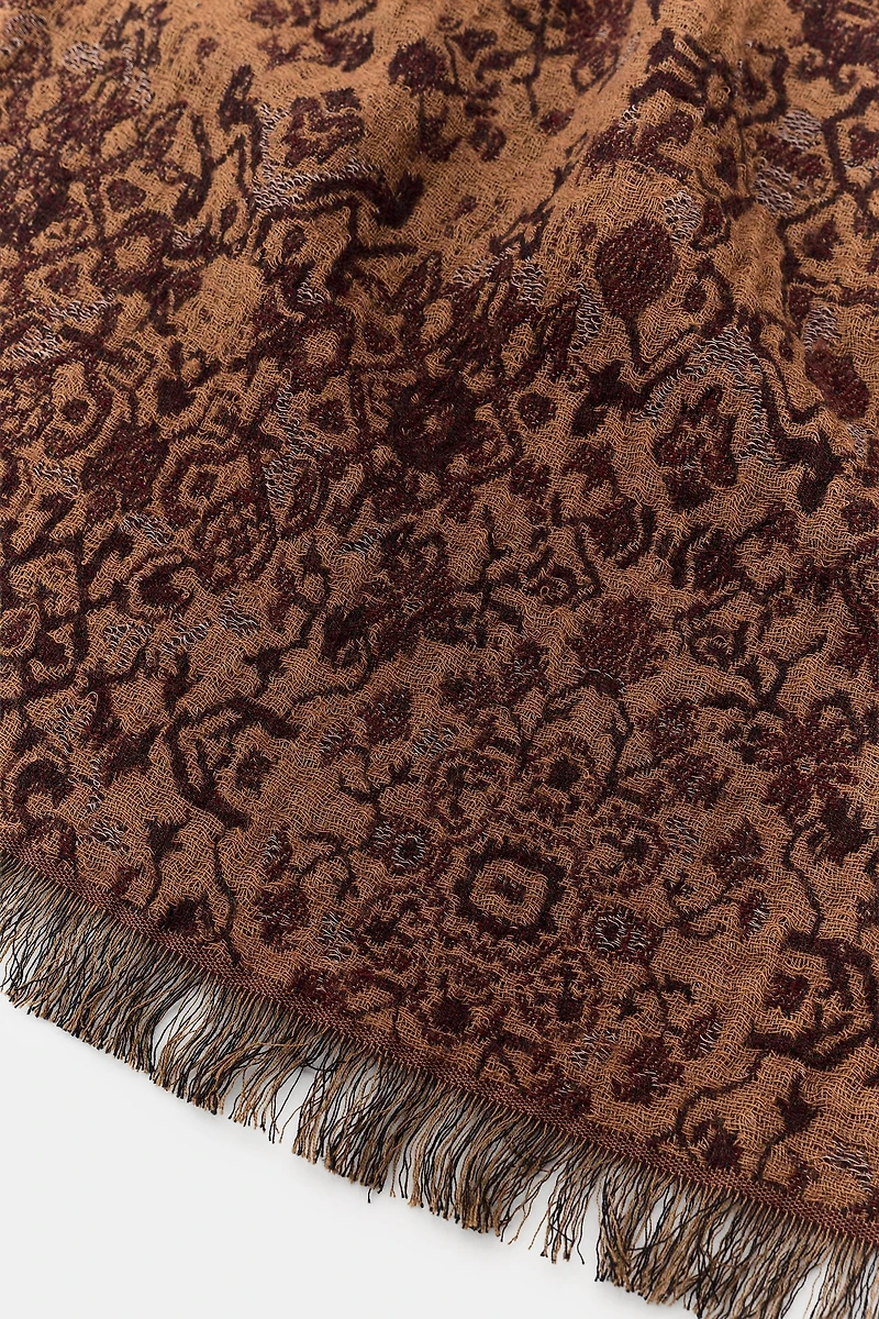 WOOL JACQUARD SCARF