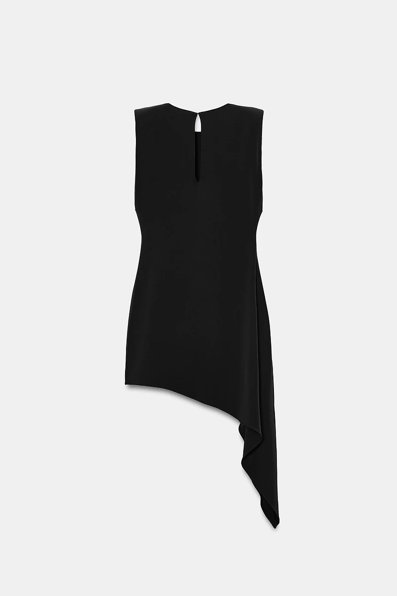 ASYMMETRIC HEM SHORT DRESS