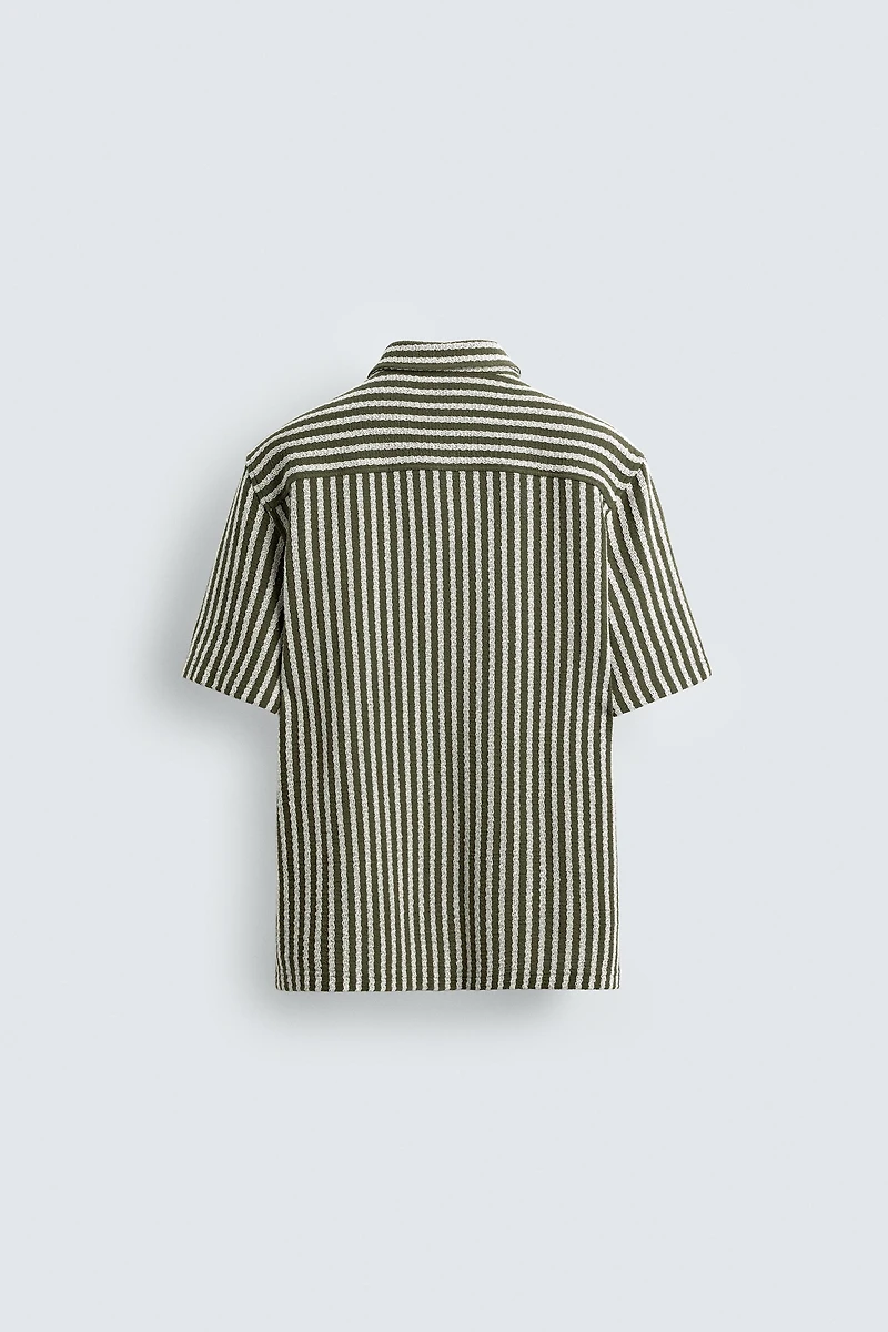STRIPED JACQUARD SHIRT