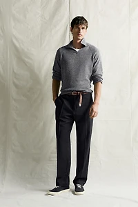 MELANGE REGULAR FIT KNIT POLO
