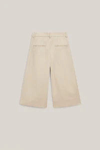 Long nappa leather Bermuda shorts - LIMITED EDITION