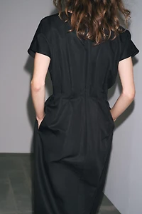 ZW COLLECTION PLEATED MIDI DRESS