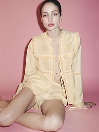 BLOUSE BRODÉE DENTELLE ÉDITION LIMITÉE