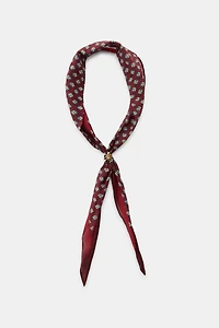 BANDANA IMPRIMÉ AVEC SOIE ARAIGNÉE