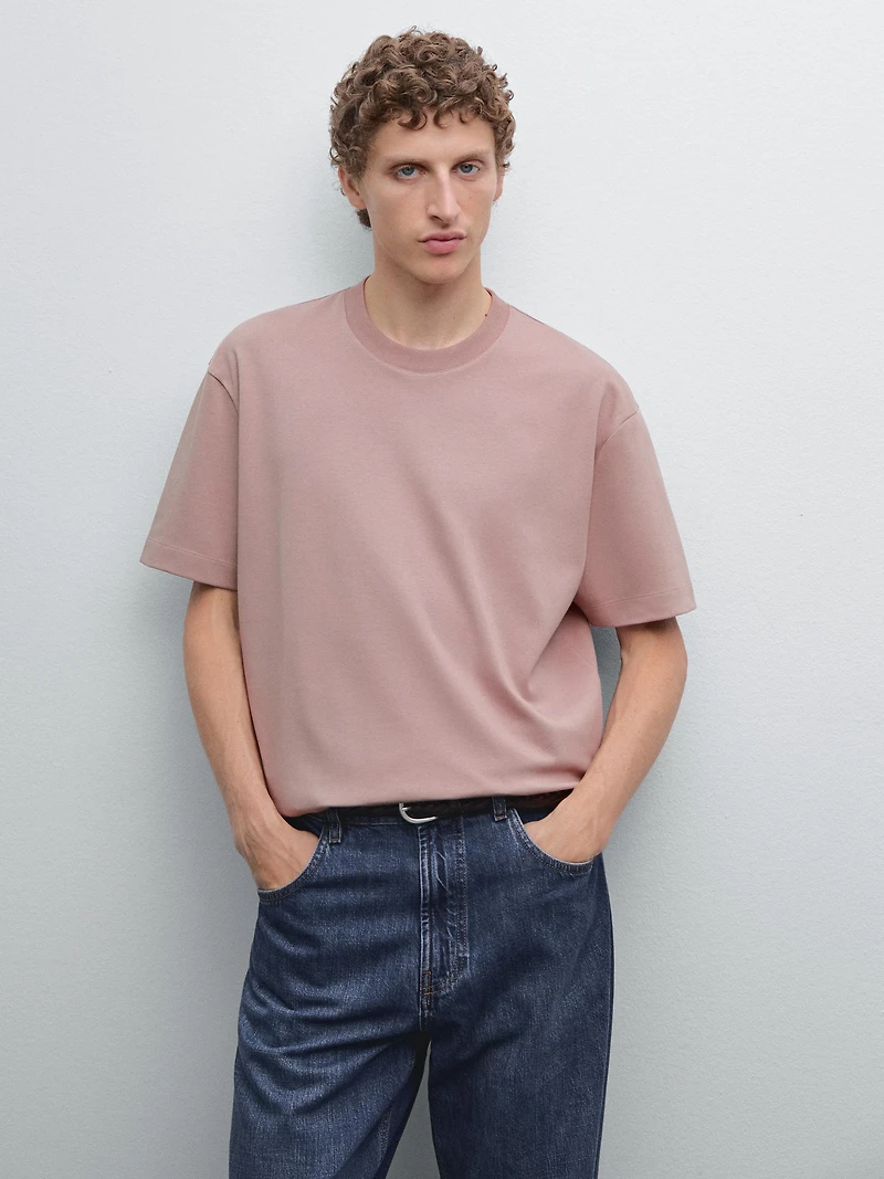 T-shirt medium weight 100 % coton