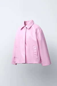 FAUX LEATHER JACKET