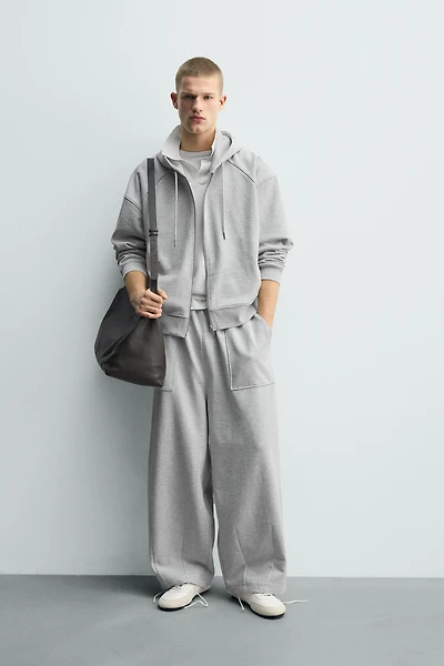 SWEAT HOODIE BOXY FIT ZIPPÉ