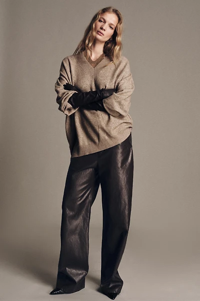 PULL OVERSIZE AVEC LAINE
