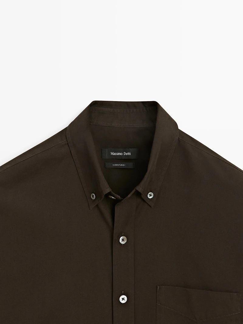 Regular-fit shirt with pocket