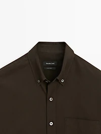 Regular-fit shirt with pocket