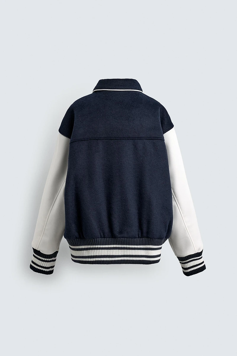 DONALD DUCK EMBROIDERED VARSITY BOMBER JACKET HARRY LAMBERT FOR ZARA X DISNEY