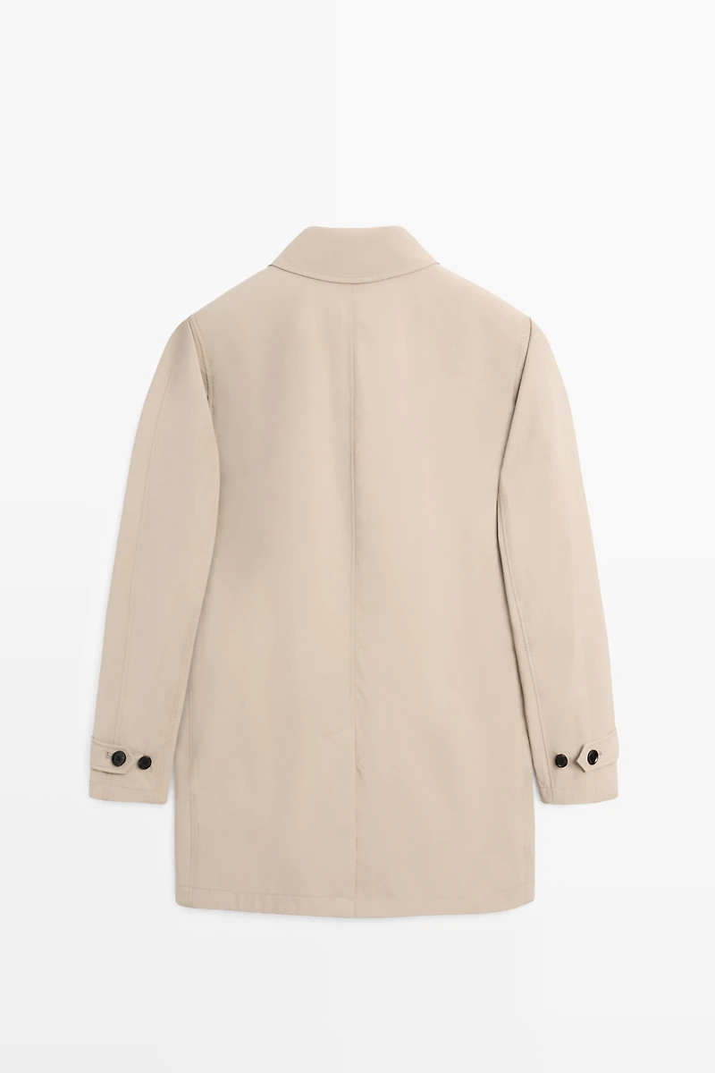 Lightweight long trench coat