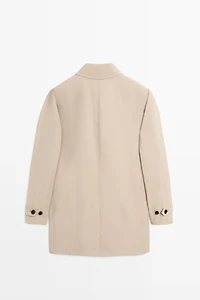 Lightweight long trench coat