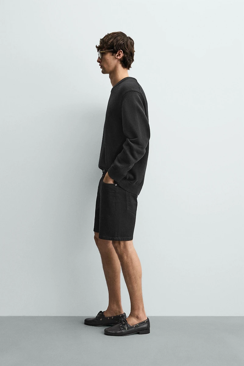 REGULAR FIT DENIM SHORTS