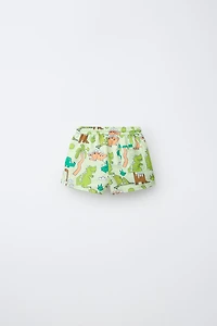 1-6 YEARS/ DINOSAUR SWIM SHORTS