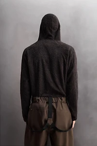 TEXTURED SKI FLEECE HOODIE