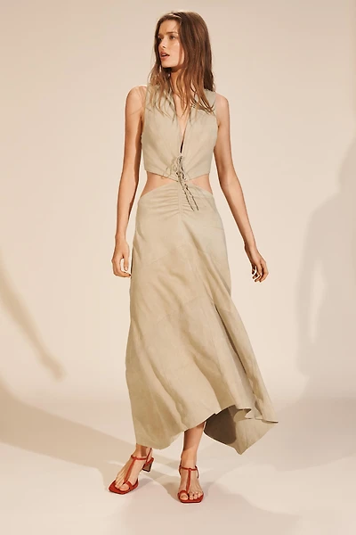 LIMITED EDITION SUEDE CUT-OUT DRESS