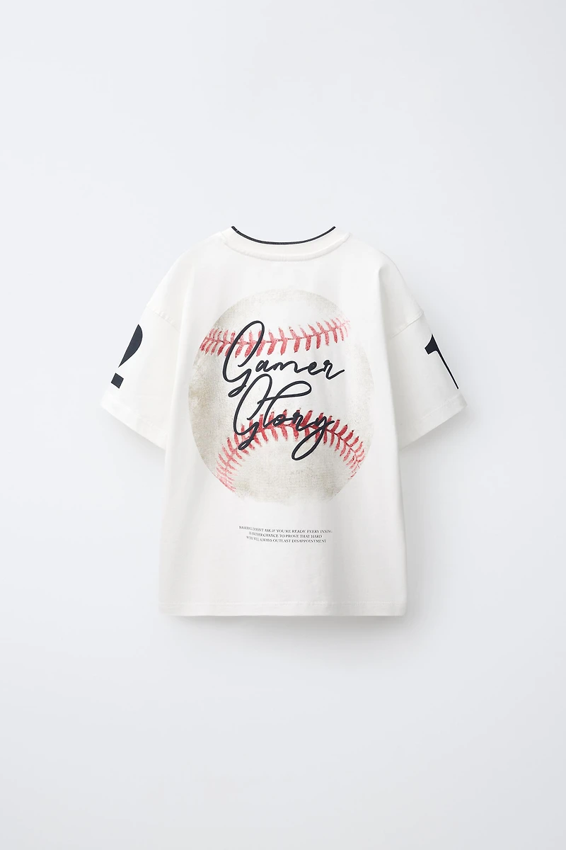 T-SHIRT IMPRIMÉ BASEBALL