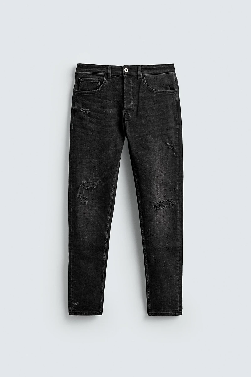 RIPPED SKINNY FIT JEANS