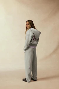 CHAMPION ® X ZARA FLOCKED TEXT ZIP-UP SWEATSHIRT