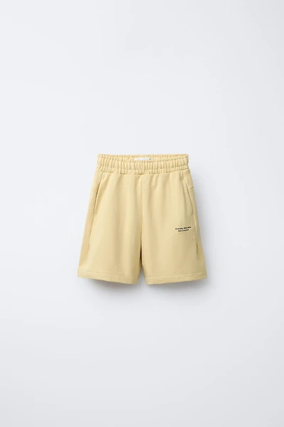 TEXT JOGGING SHORTS