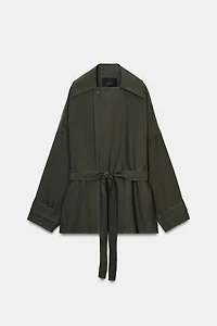 SHORT FLOWY TRENCH COAT ZW COLLECTION