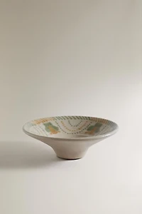 STONEWARE BOWL WITH DESIGNS