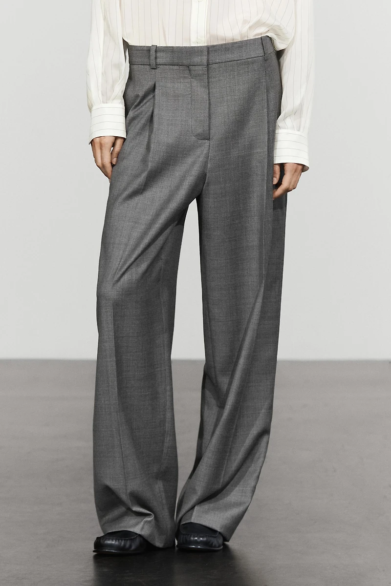 100% wool suit pants